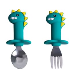 image-Baby Apple Dinosaur Silicone Dinner Plate Integrated Compartment Dinner Plate Children's Cute Cartoon Silicone Tableware Manufacturer