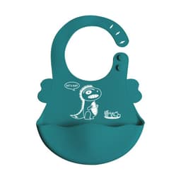 image-Baby Apple Dinosaur Silicone Dinner Plate Integrated Compartment Dinner Plate Children's Cute Cartoon Silicone Tableware Manufacturer