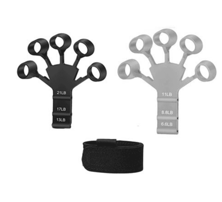 image-Cross-border silicone finger trainer 5-finger wrist puller finger strength finger rehabilitation belt flexion and extension vein trainer