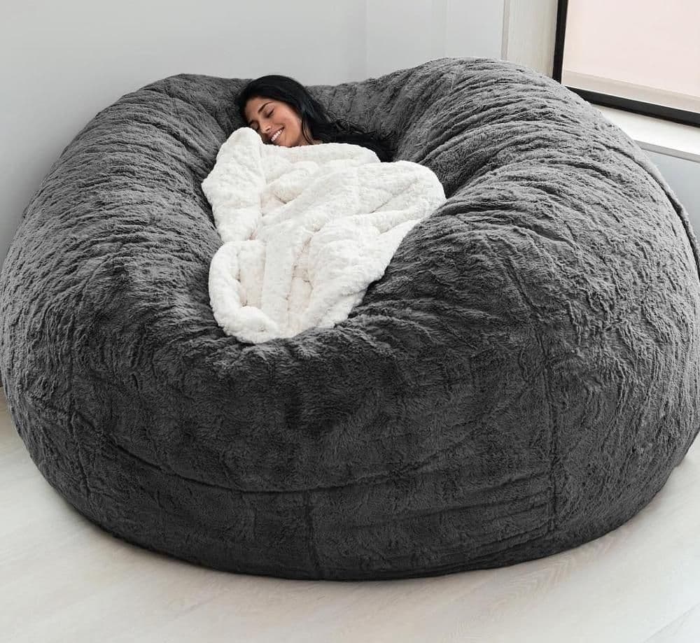 image-Lazy sofa bean bag chair foam furniture bean bag big sofa plush AliExpress one drop shipping
