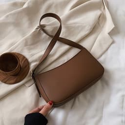 image-Bag women 2020 spring and summer new niche design retro armpit bag OL hand carry small bag shoulder bag messenger bag