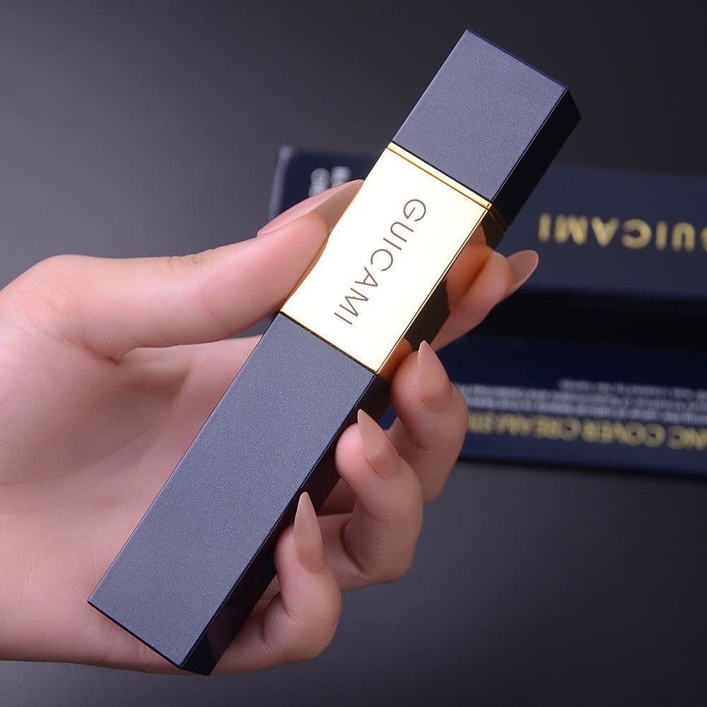 image-GUICAMI with brush contour stick silhouette nose shadow V face gray-brown tone face contouring shadow matte concealer makeup