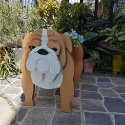 image-Cross-border independent station popular dog-planter pet dog flower pot potted garden home decoration ornaments