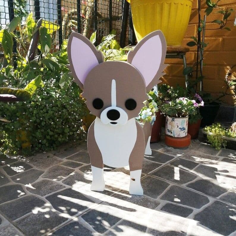 image-Cross-border independent station popular dog-planter pet dog flower pot potted garden home decoration ornaments