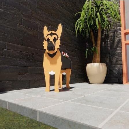 image-Cross-border independent station popular dog-planter pet dog flower pot potted garden home decoration ornaments