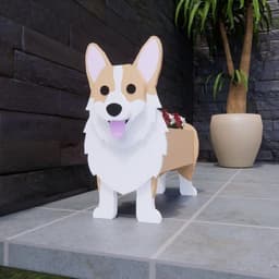 image-Cross-border independent station popular dog-planter pet dog flower pot potted garden home decoration ornaments