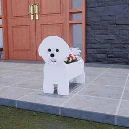 image-Cross-border independent station popular dog-planter pet dog flower pot potted garden home decoration ornaments