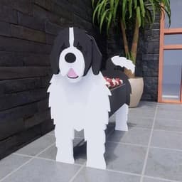 image-Cross-border independent station popular dog-planter pet dog flower pot potted garden home decoration ornaments