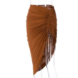 image-Europe and the United States hot-selling sexy skirt 2022 summer women's new slim slim drawstring skirt Amazon wholesale