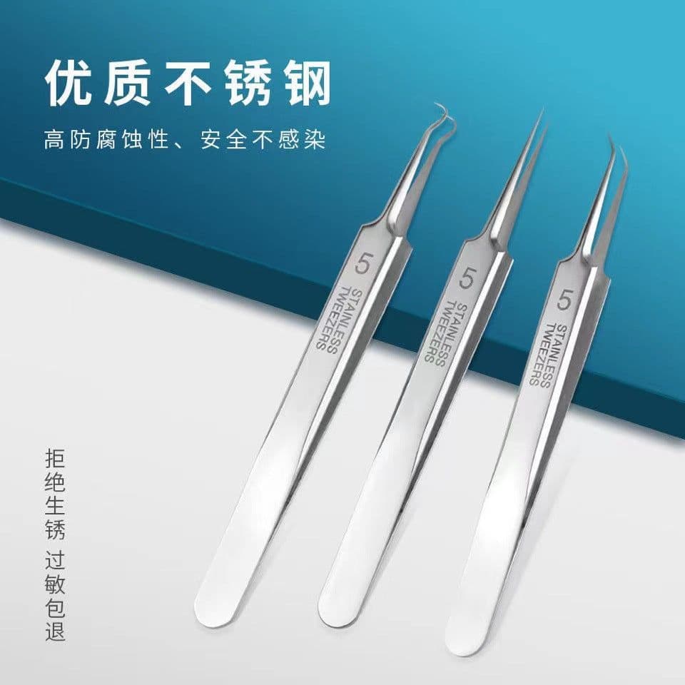 image-Stainless steel acne clip cell clip acne needle blackhead needle acne 8-piece set beauty tool acne needle set