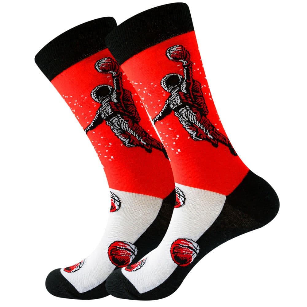 image-Original design Amazon autumn and winter animal socks astronaut men's socks geometric women's socks Halloween mid-calf socks