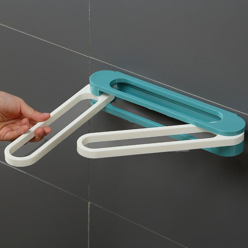 image-Shoe rack foldable three-in-one slippers rack bathroom wall-mounted punch-free one-to-one change three towel storage rack rack