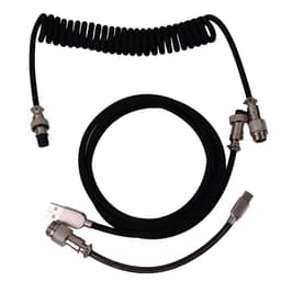 image-RGB colorful light-emitting game mechanical keyboard aerial plug-in line light-emitting data line colorful spring data line