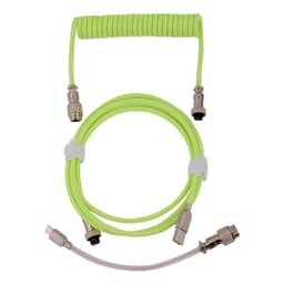 image-RGB colorful light-emitting game mechanical keyboard aerial plug-in line light-emitting data line colorful spring data line
