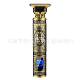 image-Carving hair clippers electric hair clipper Buddha head hair clippers t9 shaved hair clippers retro digital display oil head hair clippers