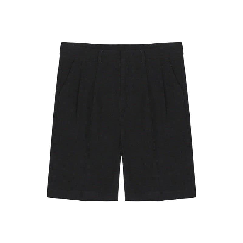image-MYQ men's summer cotton and linen suit shorts loose trousers linen all-match casual Korean five-point pants trend