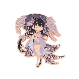 image-The original god of thunder and lightning general ancient style accessories brooch two-dimensional animation surrounding rice wife cos god's eye character badge