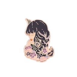 image-The original god of thunder and lightning general ancient style accessories brooch two-dimensional animation surrounding rice wife cos god's eye character badge