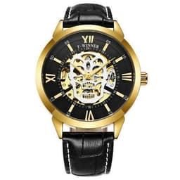 image-Automatic Mechanical Watch For Men With Leather Band