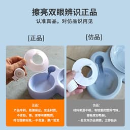 image-Cat Bowl Double Bowl Automatic Drinking Dog Bowl Dog Bowl Food Bowl Pet Bowl Overturning Small Dogs Dog Rice Bowl Pet Supplies