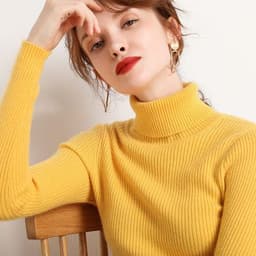 image-Core-spun turtleneck sweater women's inner wear bottoming shirt 2021 new long-sleeved warm slim solid color knit sweater top
