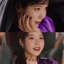 image-Korean drama De Luna Hotel iu Li Ji Eun The same ring Super fairy girl cold wind retro exaggerated opening ring