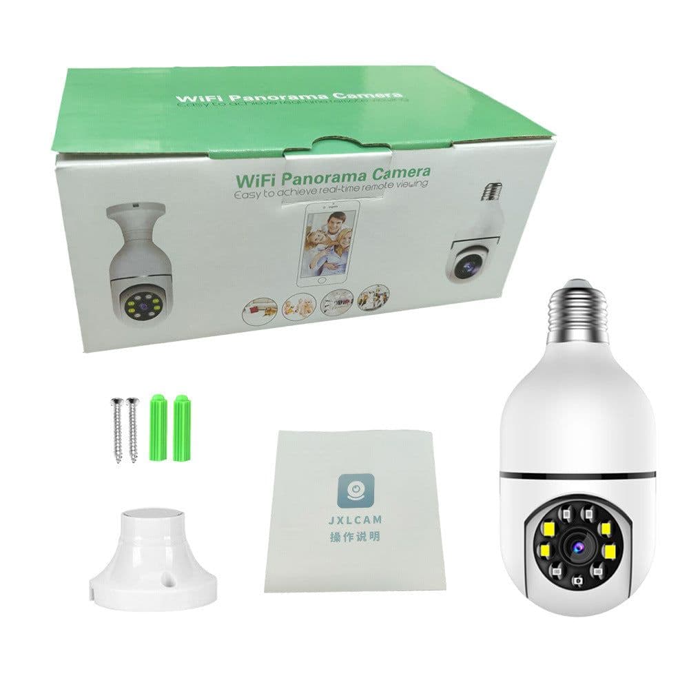 image-a6 light bulb camera dual light full color night vision surveillance camera 360 home wireless WiFi intercom camera E27
