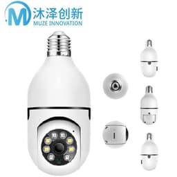 image-a6 light bulb camera dual light full color night vision surveillance camera 360 home wireless WiFi intercom camera E27