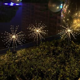 image-Fireworks Lights Solar Ground Dandelion Light String Outdoor Waterproof Christmas Decorative Lights Amazon Hot Sale
