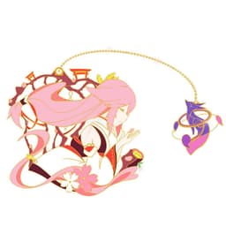 image-Yuanshen high-end game Zhongli Wendy's metal badge Fengyuan Wanye brooch two-dimensional pendant badge