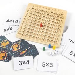 image-Children's educational multiplication table teaching aids parent-child interactive early education nine-nine multiplication formula table training thinking toys