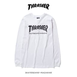 image-American version of flame cotton printed long-sleeved T-shirt for men and women, autumn skateboarding, Korean version, trendy hip-hop bottoming shirt for men and women