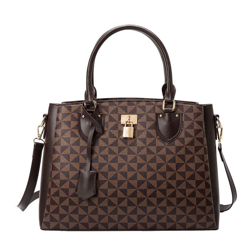 image-Temperament handbag ladies large-capacity new 2021 European and American fashion killer bag middle-aged mother one-shoulder messenger bag