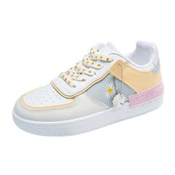 image-Single shoes women's daisy sneakers women's autumn 2021 new lace-up flat casual shoes running sports women's shoes wholesale