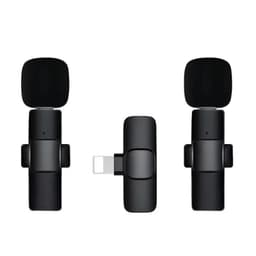 image-New wireless lapel microphone one-to-two mobile phone live broadcast equipment short video recording radio noise reduction microphone microphone
