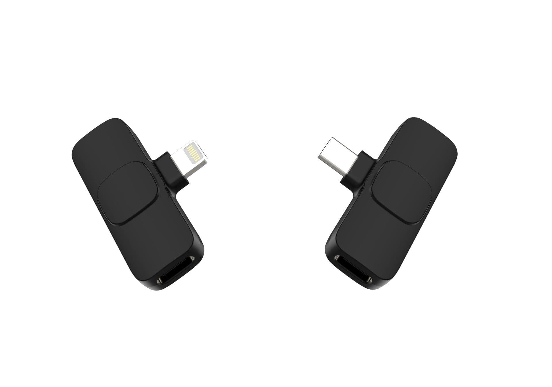 image-New wireless lapel microphone one-to-two mobile phone live broadcast equipment short video recording radio noise reduction microphone microphone