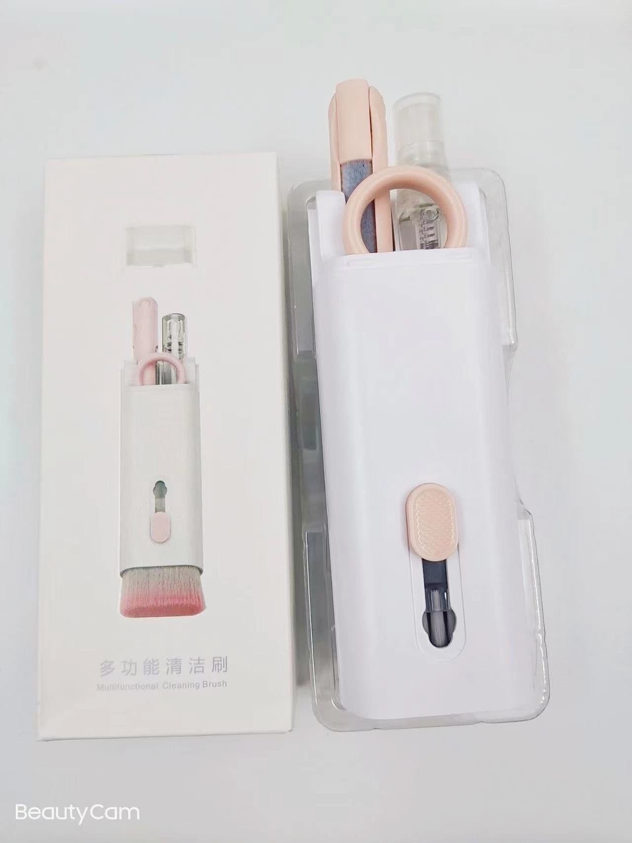 image-7 in 1 multi-function cleaning set keyboard cleaning brush screen cleaning artifact convenient storage headphone cleaning pen