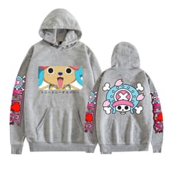 image-Japanese anime One Piece Straw Hats peripheral series anime fashion casual hooded sweatshirt