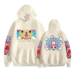 image-Japanese anime One Piece Straw Hats peripheral series anime fashion casual hooded sweatshirt