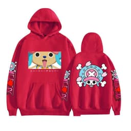 image-Japanese anime One Piece Straw Hats peripheral series anime fashion casual hooded sweatshirt