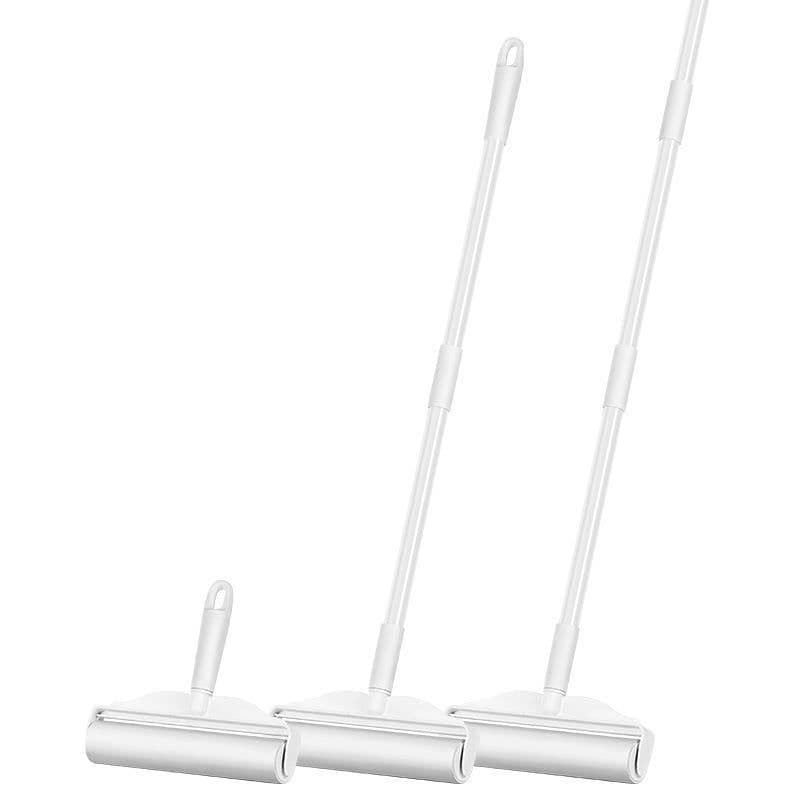 image-Long and short-term dual-use wool stick removable long pole felt roller diagonal tear-off household dust removal sticky paper spot wholesale