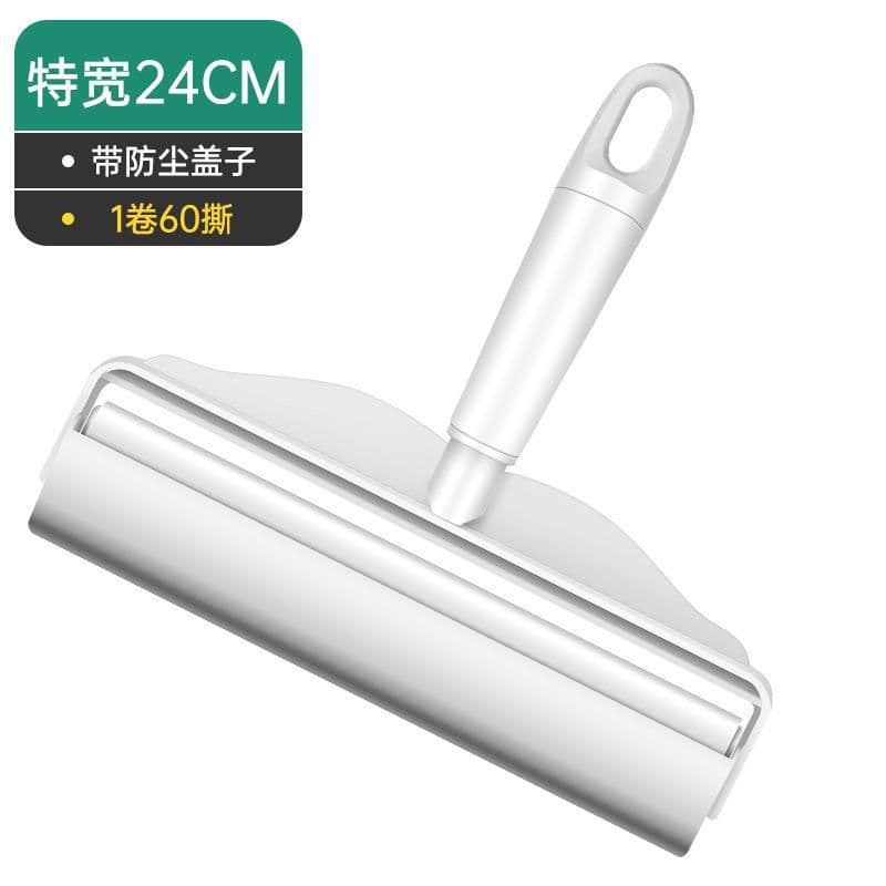image-Long and short-term dual-use wool stick removable long pole felt roller diagonal tear-off household dust removal sticky paper spot wholesale