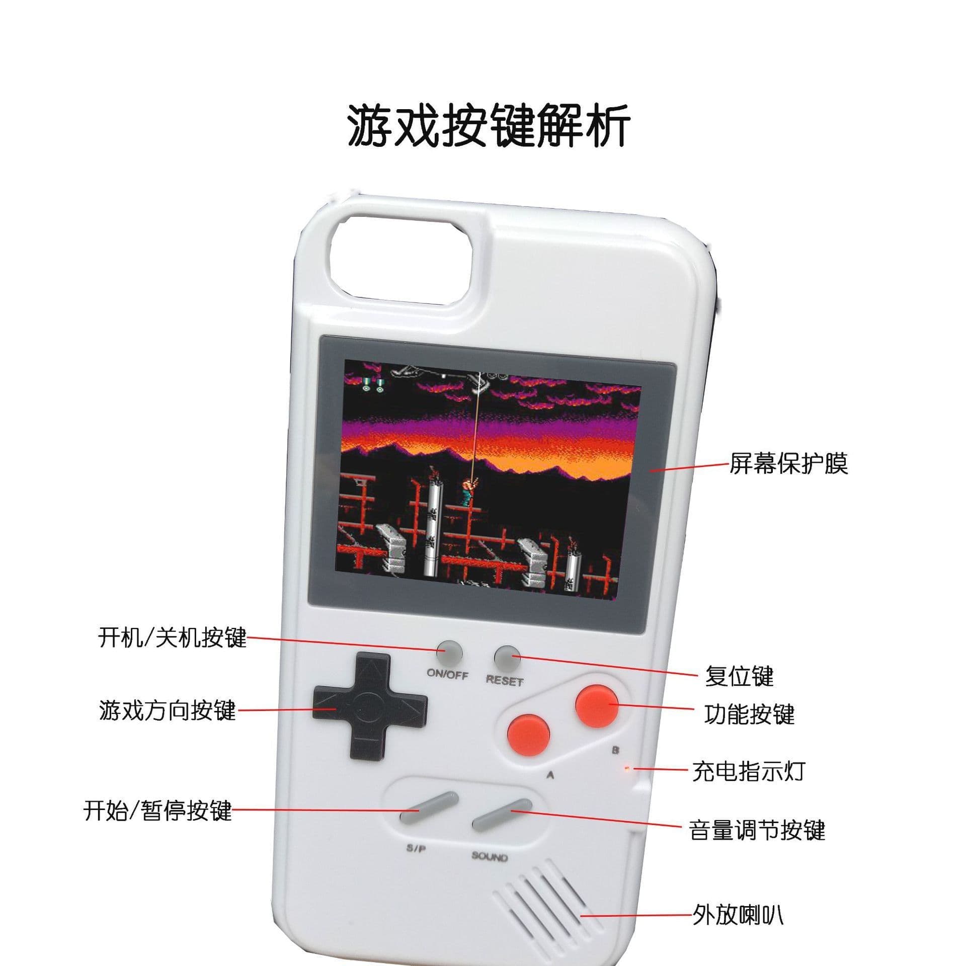 image-Color screen game console suitable for Huawei iphone12pro Apple 13 mobile phone shell Xsmax wholesale XR678p set