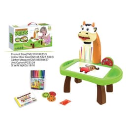 image-Cross-border children's intelligent projection painting machine enlightenment early education drawing board table color drawing board children graffiti whiteboard
