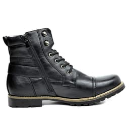 image-HPIOPL cross-border model 3009 knight metal double zipper knight boots men's leather boots motorcycle boots 48 large size