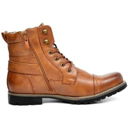 image-HPIOPL cross-border model 3009 knight metal double zipper knight boots men's leather boots motorcycle boots 48 large size
