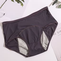 image-Foreign trade cross-border large size physiological pants before and after menstrual period leak-proof mid-high waist vent hole aunt sanitary pants underwear women