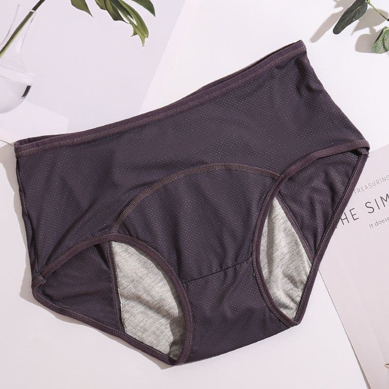 image-Foreign trade cross-border large size physiological pants before and after menstrual period leak-proof mid-high waist vent hole aunt sanitary pants underwear women