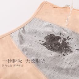 image-Foreign trade cross-border large size physiological pants before and after menstrual period leak-proof mid-high waist vent hole aunt sanitary pants underwear women