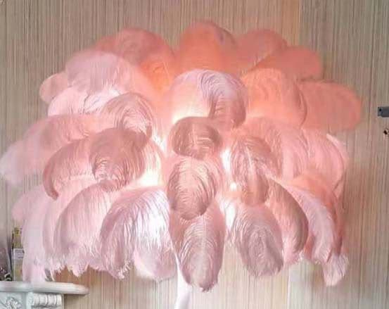 image-(New) All copper inclined rod feather floor lamp Designer original LED living room bedroom pure copper branch floor lamp